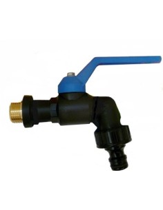 GRIFO ESFERA 1/2" TOMA AUTOMATICA ANTIHIELO PL NE S&M