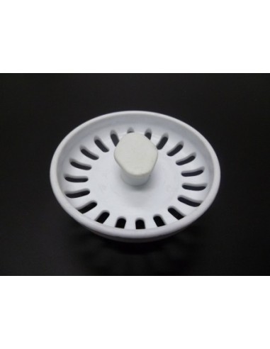 TAPON FREGAD REJILLA Ø113MM VASTAGO PVC BLANCA S&M