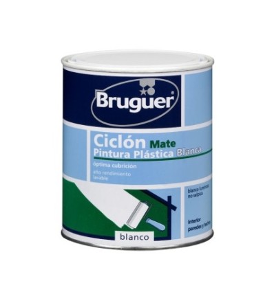 PINTURA PLAST MATE 750 ML BL INT. CICLON BRUGUER