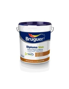 PINTURA PLAST MATE AL AGUA INT/EXT BL DIPLOMA BRUGUER 15L