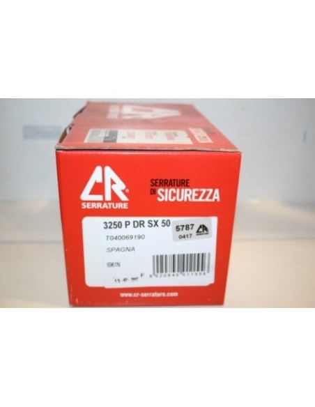 CERRADURA SEG. SOBR. 130X164X32MM ENT.60 CR DOR 3250DORI IZQ