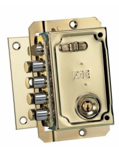 CERRADURA SOBR. S-90 144X90MM PIC/4PAS IZQ BOMB.50MM DORADO