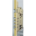 CERRADURA SEG. MAD.EMB. 1049R12350RL ORO MAT 1P OCARIZ