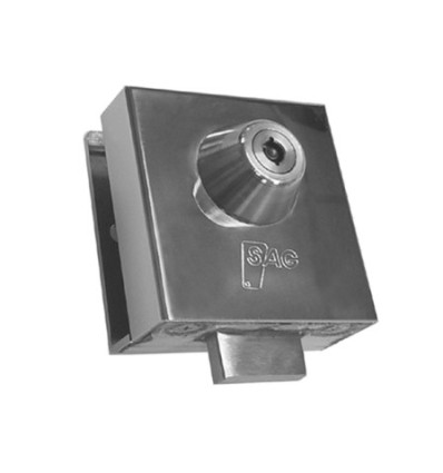 CERRADURA PTA.CRISTAL CR INOX SUELO SAG
