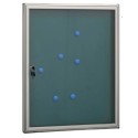 TABLON ANUNCIOS 55X69X4,7CM ALUMINIO PLATA 4 DIN-A4 ARREGUI