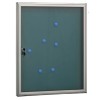 TABLON ANUNCIOS 55X69X4,7CM ALUMINIO PLATA 4 DIN-A4 ARREGUI