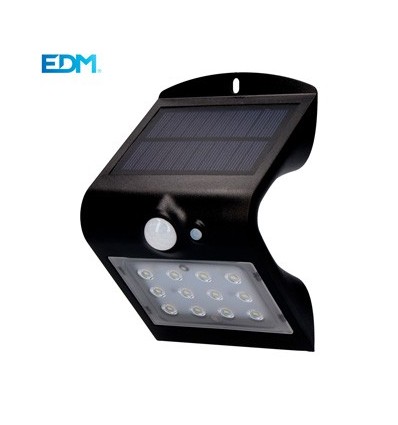 APLIQUE ILUMIN 1,5W 220LM SOLAR EDM PL NE RECARGABLE S/MOV 3