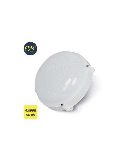 APLIQUE ILUMIN 12W 1080LM 4000K DIAMT20CM IP65 EXT EDM PL BL RDO