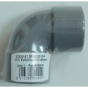 Codo evacuación PVC 40 mm Hembra-Hembra