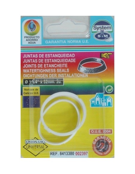 Juntagües conica goma 2 ud