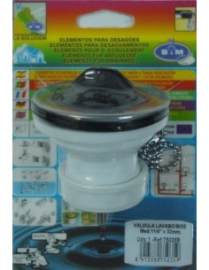 Válvula lavabo-bidet PVC