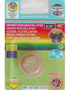 Tapón latón fontanería Hembra