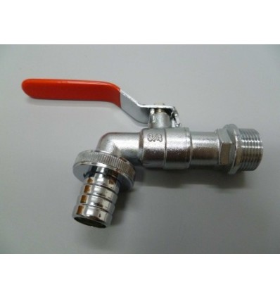 Grifo esfera para maguera latón cromado