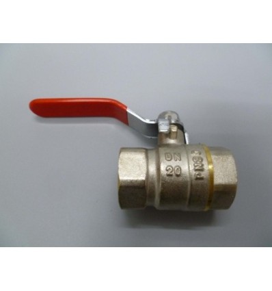 Llave de paso esfera de palanca latón cromado