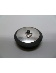 Tapón baño con embellecedor negro-inoxidable