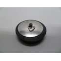 Tapón baño con embellecedor negro-inoxidable