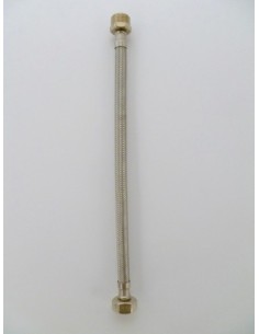 Latiguillo fontanería inoxidable-caucho 3/8" M-H