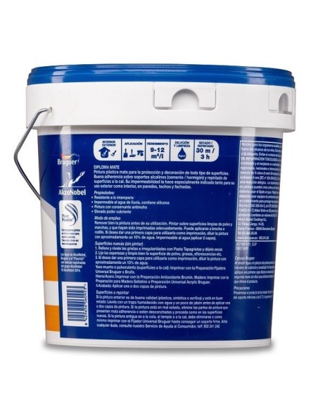 Pintura plástica blanca mate para exterior EXPERT