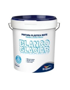 Pintura plástica blanca mate para interior GLACIAR