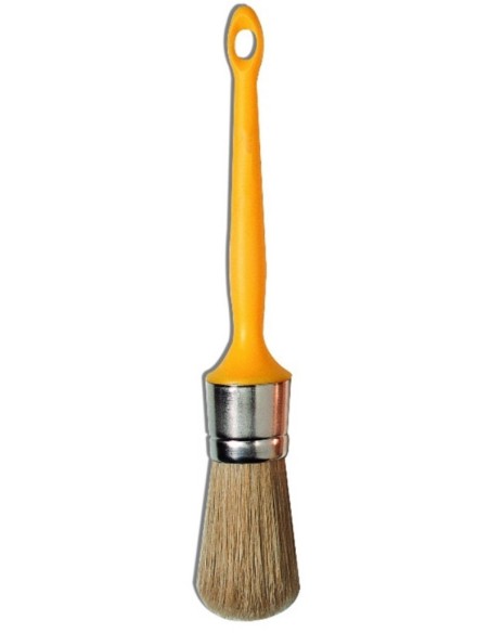 Brocha rendonda mango de polipropileno amarillo