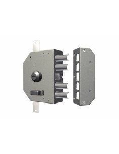 Cerradura seguridad sobreponer cromada entrada 60 mm 130x164x32 mm 3450