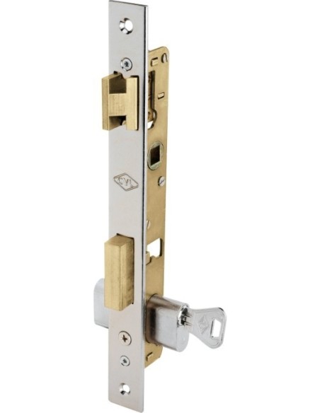 Cerradura metálica embutida 22x12mmporte/palanca