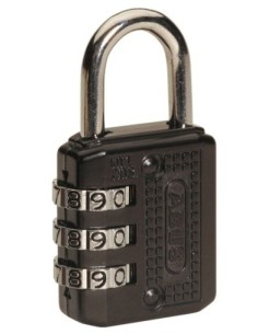 Candado seguridad combinación programable negro