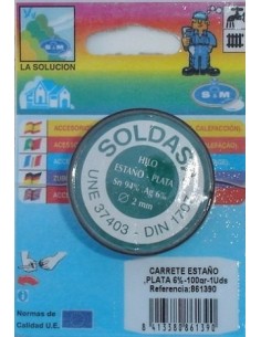 ESTAÑO SOLD PLATA 100GR 6% S&M
