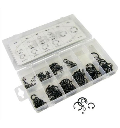 ESTUCHE DE ARANDELAS SEEGER INTERIORES 300PCS
