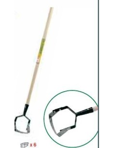 ESCARDADOR OSCILANTE 120 CM MANGO MADERA BIKAIN