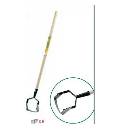 ESCARDADOR OSCILANTE 120 CM MANGO MADERA BIKAIN