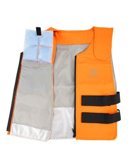SOLO CHALECO REFRIGERANTE PCM (PEDIR INSERTOS POR SEPARADO) BIOCOOL FR (5244021) NARANJA-TALLA UNICA
