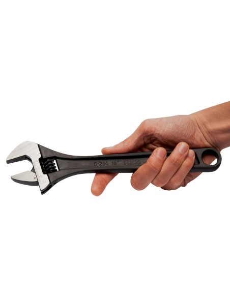 LLAVE AJUSTABLE MOLETA CENTRAL 12 PULGADAS PAVONADA