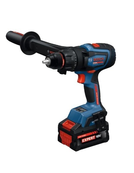 Taladro percutor EXPERT EXSB18V-150 con cargador y 2 baterías 2 EXBA18V-80