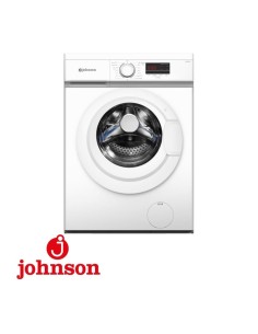 LAVADORA JOHNSON CF 7KG 1200RPM CLASE A INVERTER DISPLAY BLANCA