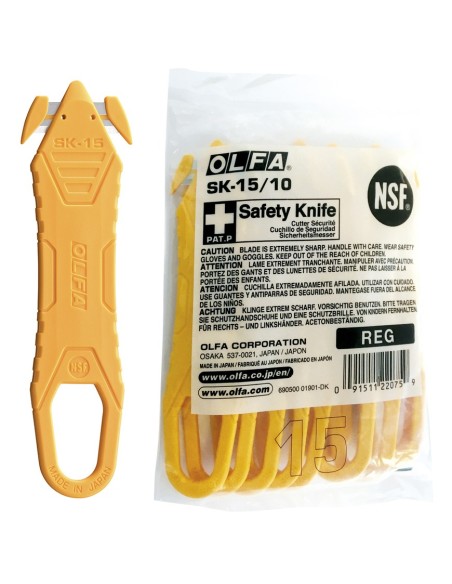 PACK DE 10 CUTTERS DE SEGURIDAD DESECHABLES