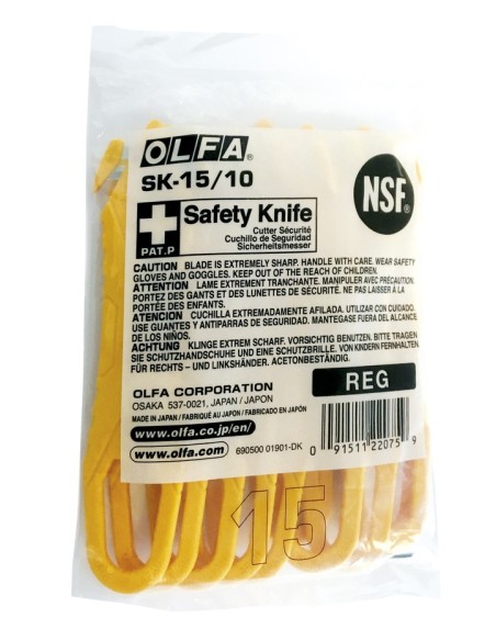 PACK DE 10 CUTTERS DE SEGURIDAD DESECHABLES
