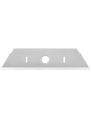 PACK DE 10 CUCHILLAS TRAPEZOIDALES 17,5 MM DE ACERO INOXIDABLE