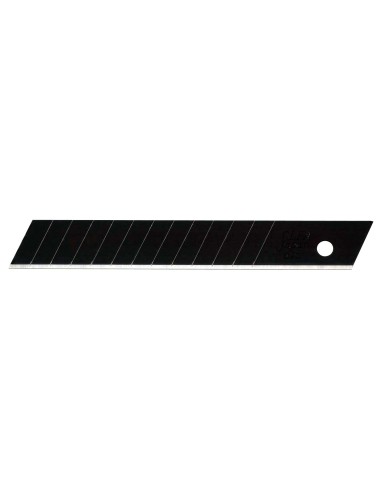 PACK DE 10 CUCHILLAS TROCEABLES 12,5 MM ULTRA-FLEXIBLE NEGRAS
