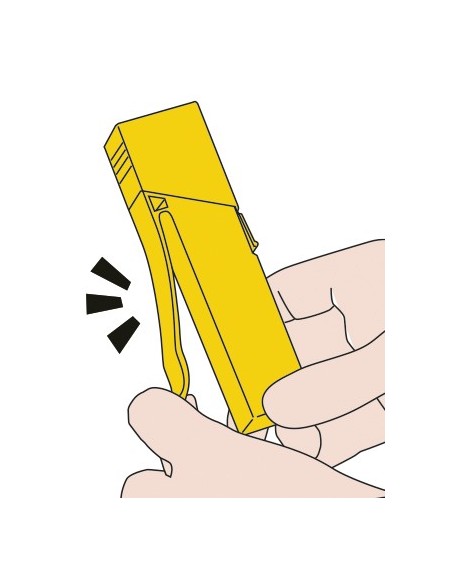 Cuchillas troceables de 18 mm en caja de plástico con clip OLFA