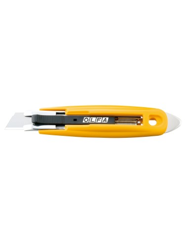 Cúter seguridad con cortador de precinto retracción cuchilla semiautomática SK-9 OLFA