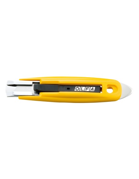 Cúter seguridad con cortador de precinto retracción cuchilla semiautomática SK-9 OLFA