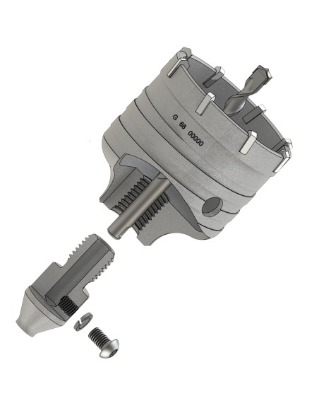 Corona Optima para fuerzas de impacto máx. de 750W y profundidad útil de 50 mm