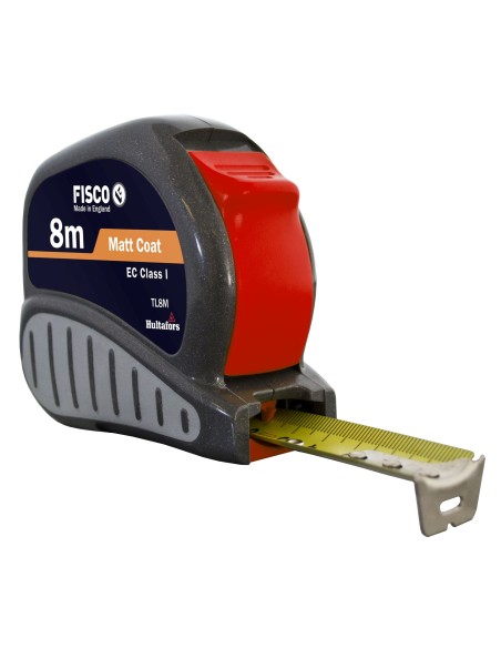 Flexómetro clase I con caja ABS con empuñadura de goma TRI-LOK