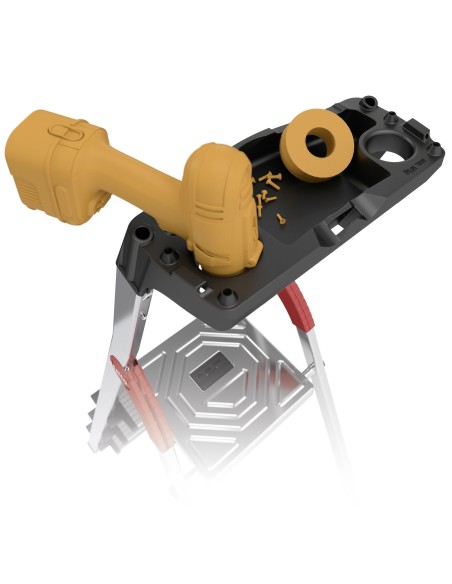 Escalera de tijera de aluminio con peldaño ancho XXL EasyClix FR