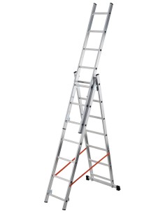 Escalera combinada de 3 tramos con estabilizador recto Modula