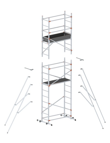 Andamio doméstico con sistema de anclaje rápido Fast and lock 400