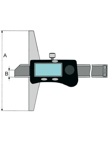 Calibre de profundidad electrónico-digital DIN 862