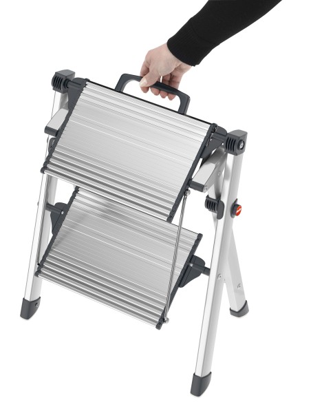 TABURETE ALUMINIO MK80 COMFORTLINE (2 PELDAÑOS)