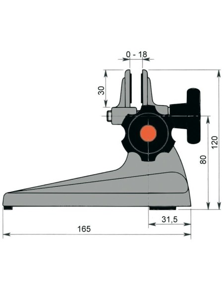 SOPORTE PARA MICROMETRO HASTA 300 MM
